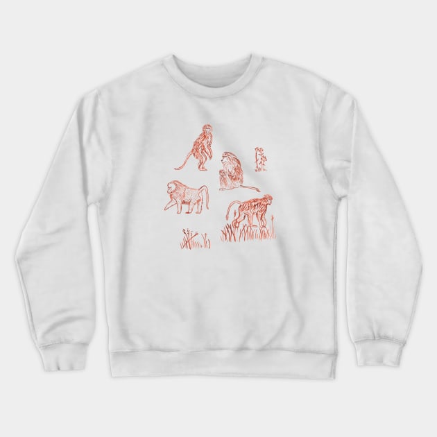 Monkeys Crewneck Sweatshirt by Das Brooklyn